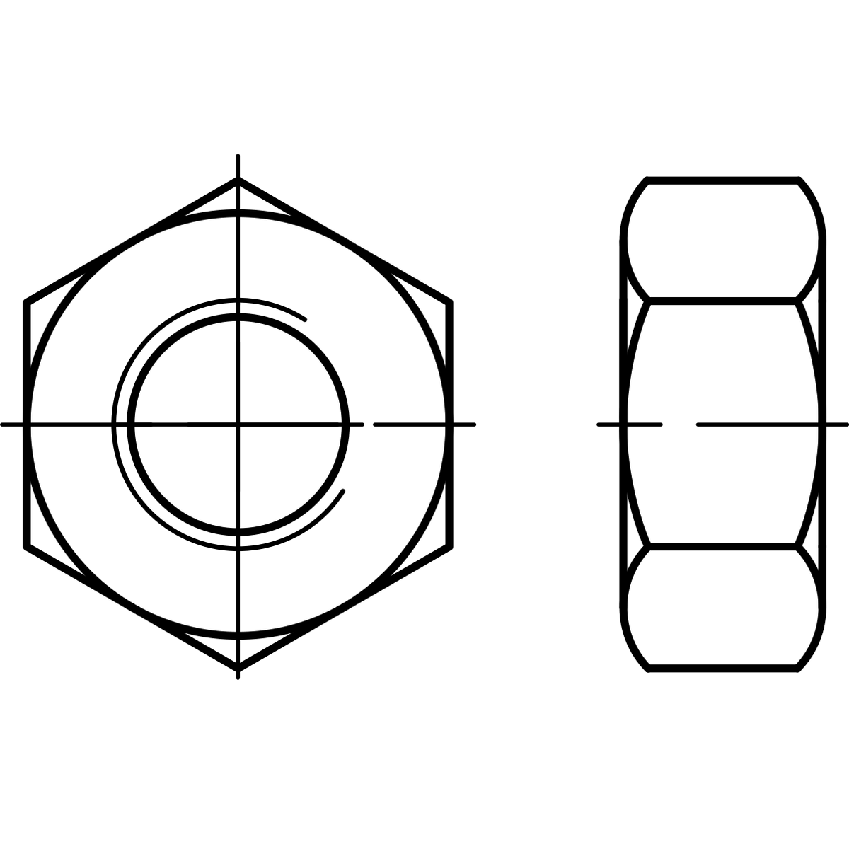 Nakrętki sześciokątne DIN 934 8 oc.B miniatura