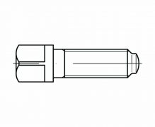 DIN 480, śruby dociskowe z łbem kwadratowym wieńcowym z czopem soczewkowym, PN 82308