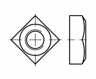 DIN 557 Nakręki kwadratowe