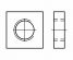 DIN 562 Nakręki kwadratowe niskie