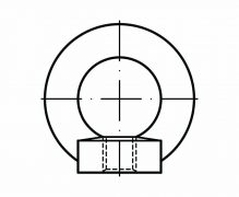 DIN 582, Nakrętki z uchem, nakrętka z uchem