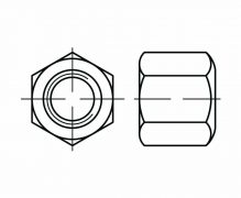 Nakrętki sześciokątne wysokie, DIN 6330, PN 61272