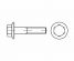 DIN 6921 Śruby z łbem sześciokątnym z kołnierzem stożkowym