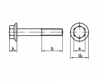 DIN 6921 Śruby z łbem sześciokątnym z kołnierzem stożkowym