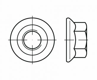 DIN 6923 Nakręki kołnierzowe