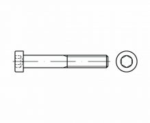 DIN 7984, śruby z łbem walcowym z gniazdem sześciokątnym z łbem obniżonym