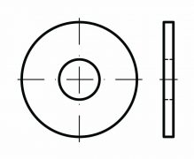 DIN 9021, Podkładki okrągłe płaskie powiększone, ISO 7093, PN 82030