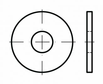 DIN 9021 Podkładki płaskie poszerzane