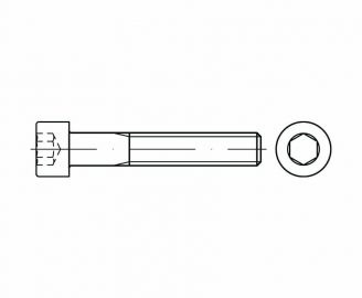 DIN 912 Śruby z łbem walcowym z gniazdem sześciokątnym