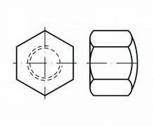 DIN 917, Nakrętki kołpakowe ślepe, nakrętki ślepe, PN 82182