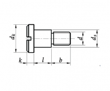 DIN 923, Wkręty do metalu szyjkowe z łbem walcowym, PN 61241