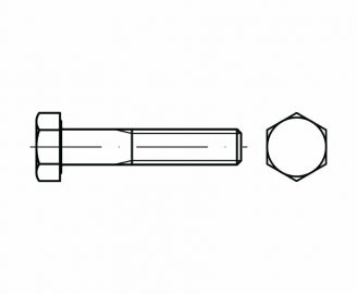 DIN 931 Śruby z łbem sześciokątnym z gwintem na części długości tr