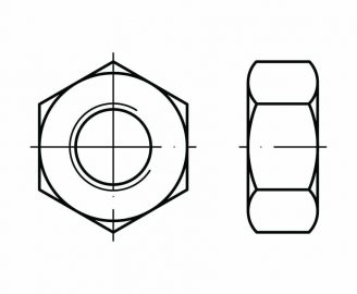 DIN 934 Nakrętki sześciokątne
