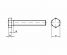 Śruby z łbem sześciokątnym z gwintem na całej długości trzpienia