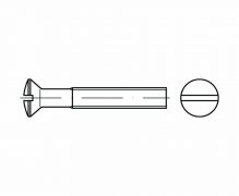 DIN 964, Wkręty do metalu z łbem stożkowym soczewkowym z rowkiem, ISO 2010, PN 82211