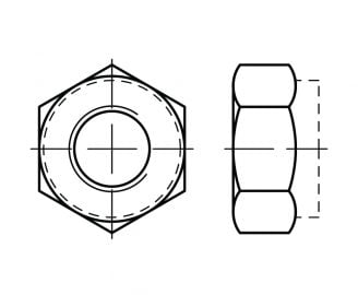 DIN 985 Nakrętki samohamowane z wkładką niemetalową