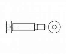 ISO 7379, śruby pasowane z łbem walcowym z gniazdem sześciokątnym