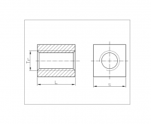 Nakrętki trapezowe kwadratowe, DIN 103