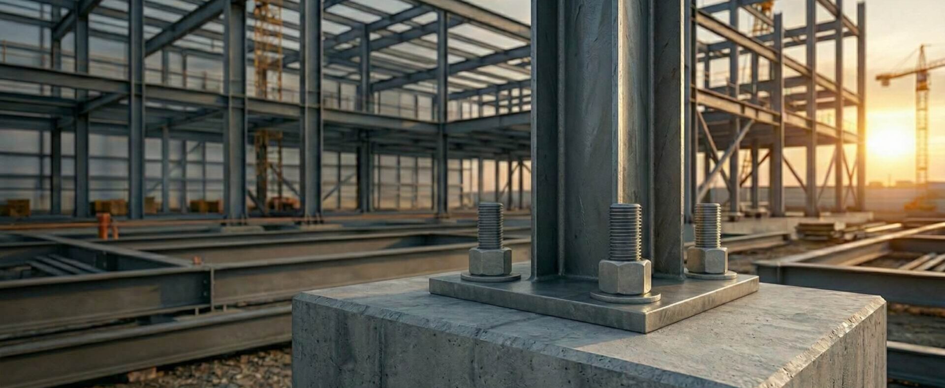 Kotwy i&nbsp;elementy złączne do&nbsp;konstrukcji stalowych